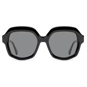 Women's Oversized Vintage Square Black Acetate Retro Fashion UV Sunglasses NWT